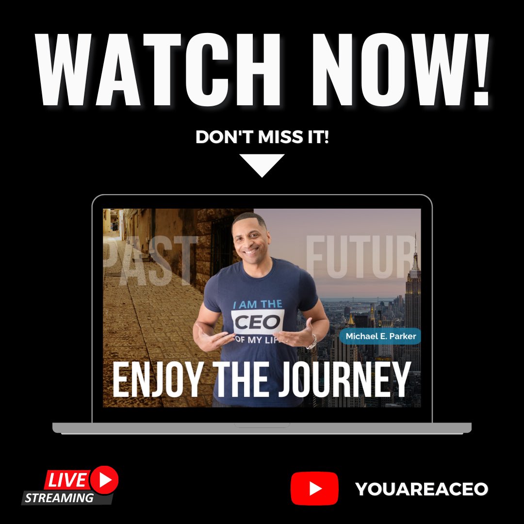 Join us on YouTube for “Stop Letting the Past and the Present Destroy Your Future!” #MichaelEParker #focus

youtube.com/live/DVnwT1Amh…