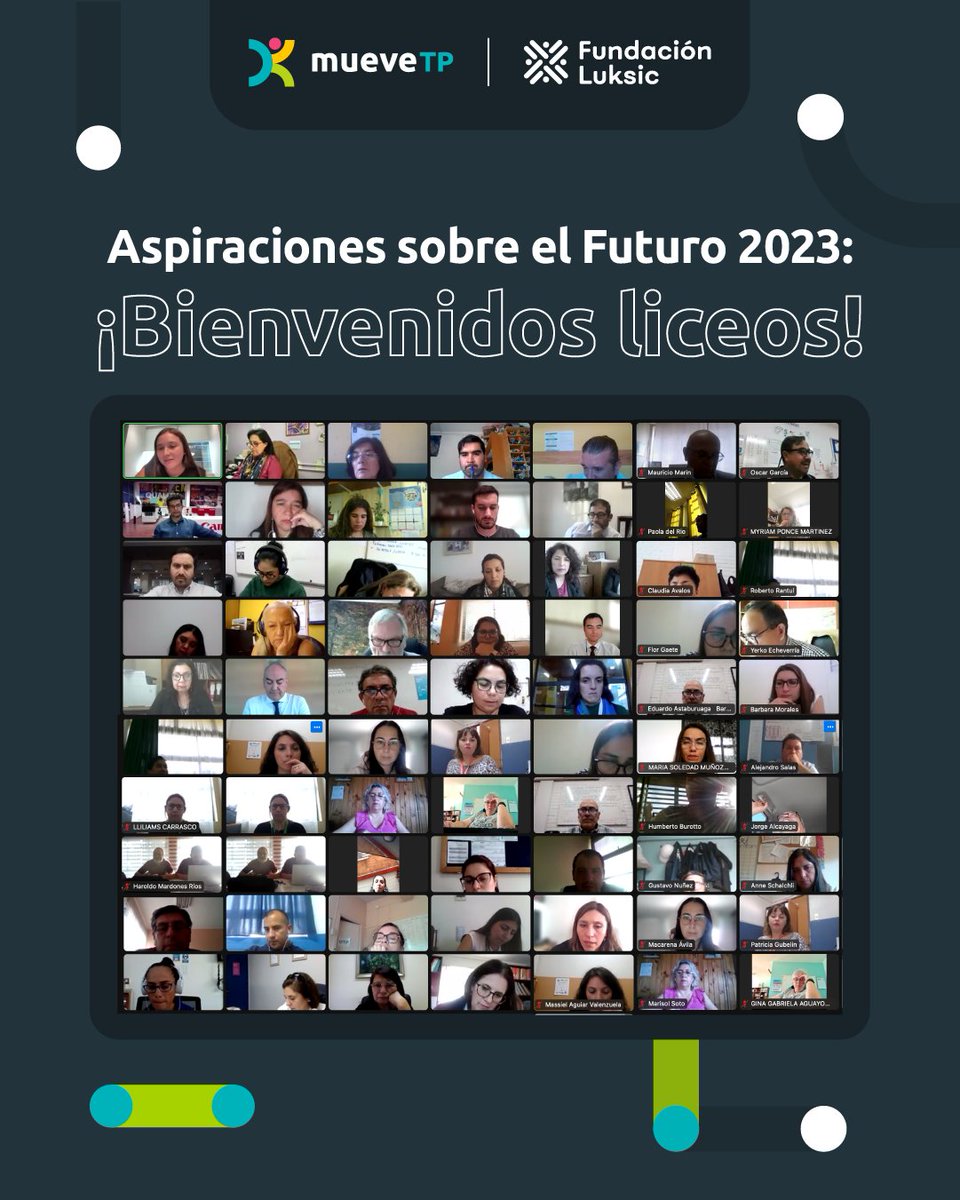 🙌🏻 La semana pasada dimos la bienvenida a los 487 liceos TP que se inscribieron en Aspiraciones sobre el Futuro, iniciativa que busca detectar las motivaciones y barreras que enfrentan los estudiantes de 4º medio para acceder a la educación superior.

👉🏼muevetp.cl