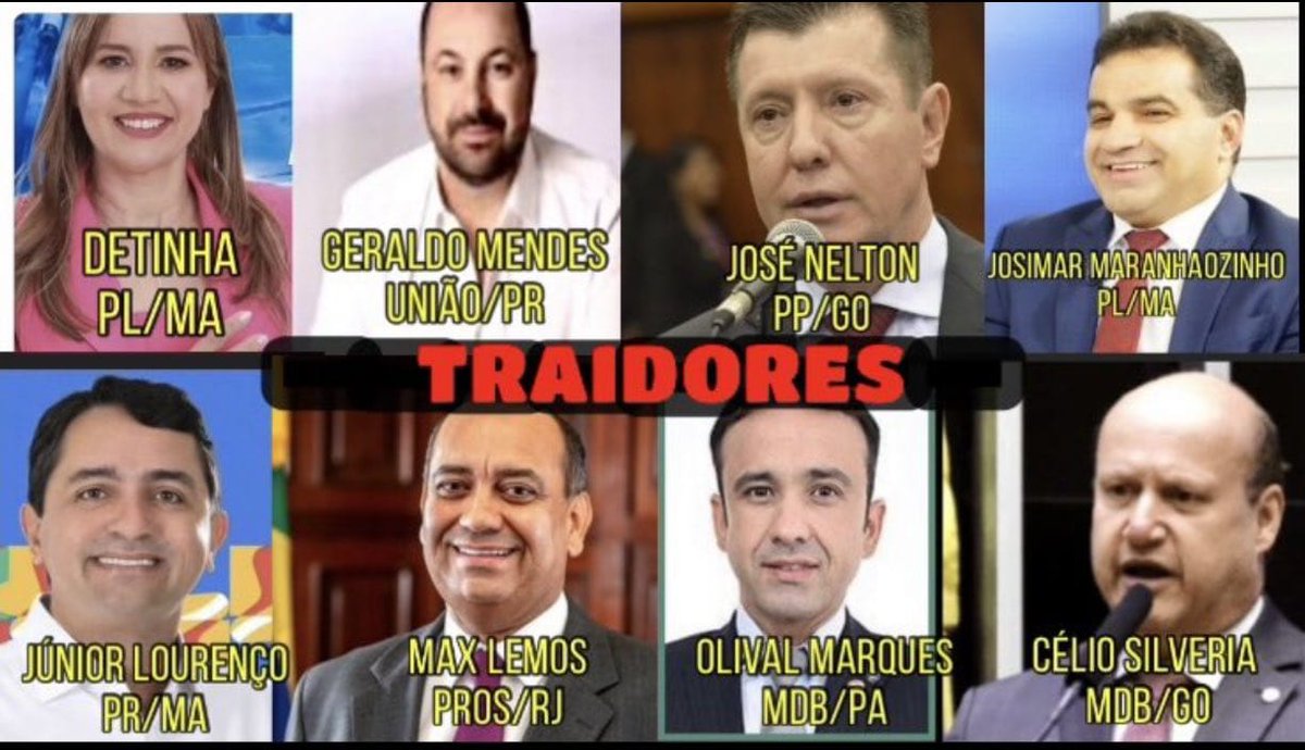 PavoaMisteriosa's tweet photo. DEPUTADOS TRAÍDORES QUE RETIRARAM AS ASSINATURAS DA CPMI HOJE. 
COMPARTILHEM!
DESTRUÍRAM  AS CARREIRAS POLÍTICAS E NÃO CONSEGUIRAM DERRUBAR A CPMI. 
CANALHAS E TRAÍDORES 
DA PÁTRIA AMADA BRASIL!!

IIIRHHUUUUUU!!  É NÓS  
DEUS ACIMA DE TUDO!! 

COMPARTILHEM  !! https://t.co/zordL7osoe