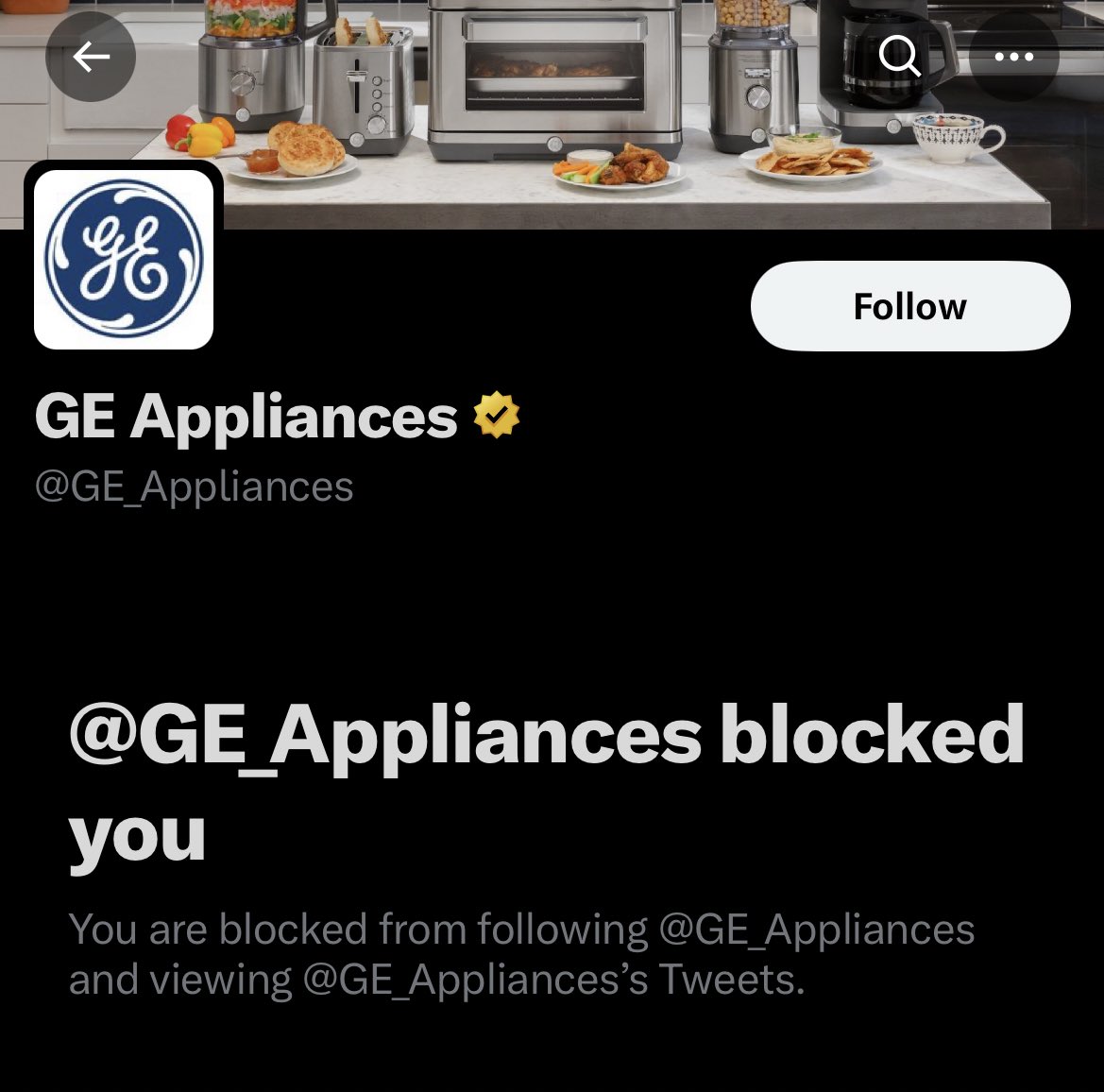 LOL <a href="/GE_Appliances/">GE Appliances</a> blocked me.