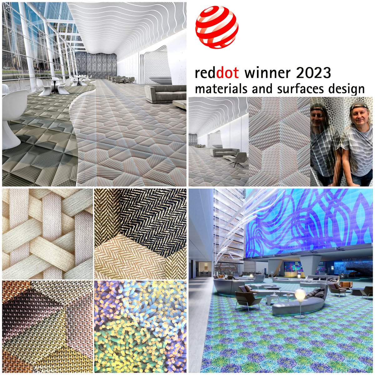 macstopa's tweet image. Great News!

Working together with Forbo Flooring we won a Red Dot Award 2023 !!!!!!

A collection of three dimensional geometric modular patterns is the latest project created by the architect and designer Mac Stopa in collaboration with Forbo Flooring Systems.