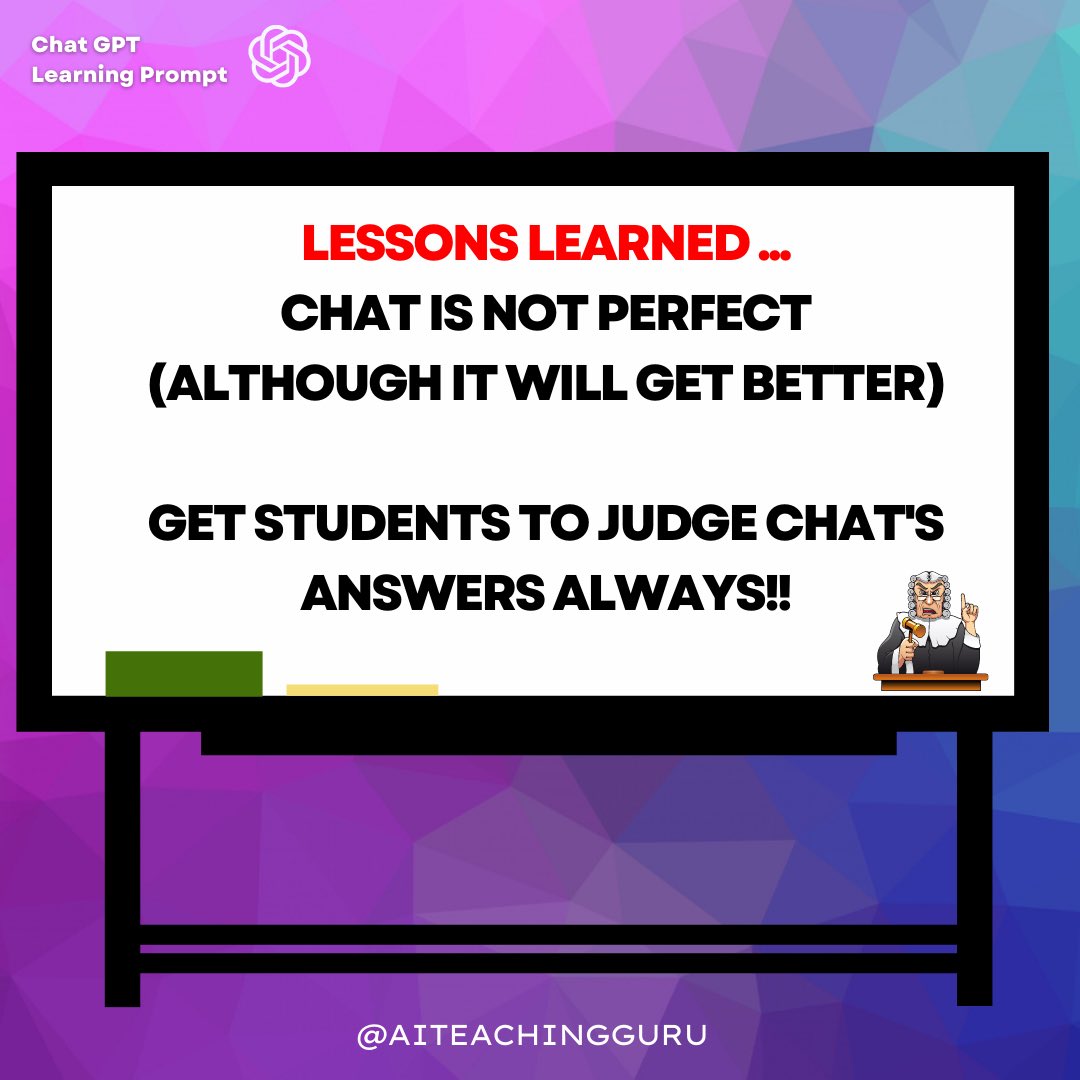 aiteachingguru's tweet image. 5/5 #edtech #edtechie #edchat #edchatie  #ChatGPT