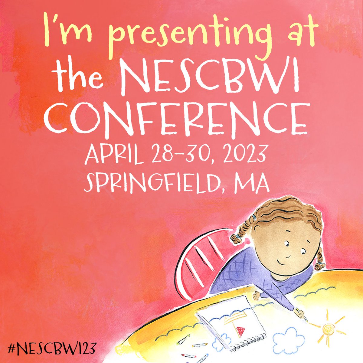 Not too long from now, @LitaJudge and I will be attending and presenting at the @nescbwi conference. If you're going too, we'd love to see you there. And, there's still time to register! newengland.scbwi.org/regional-confe…