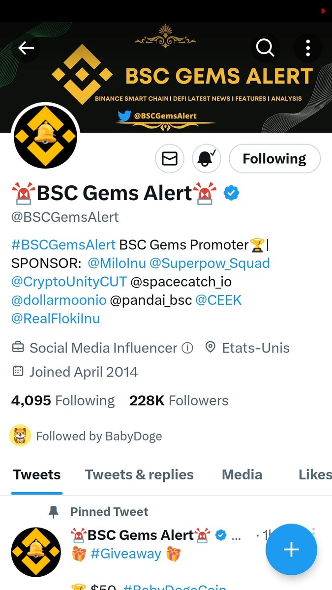 Sonofbanka's tweet photo. @BabyDogeCEX @BSCGemsAlert Trust Wallet adress
0xD7A114e8b2D7b1424211df130b96Db78eD3cF722 https://t.co/JgC7BoENVg