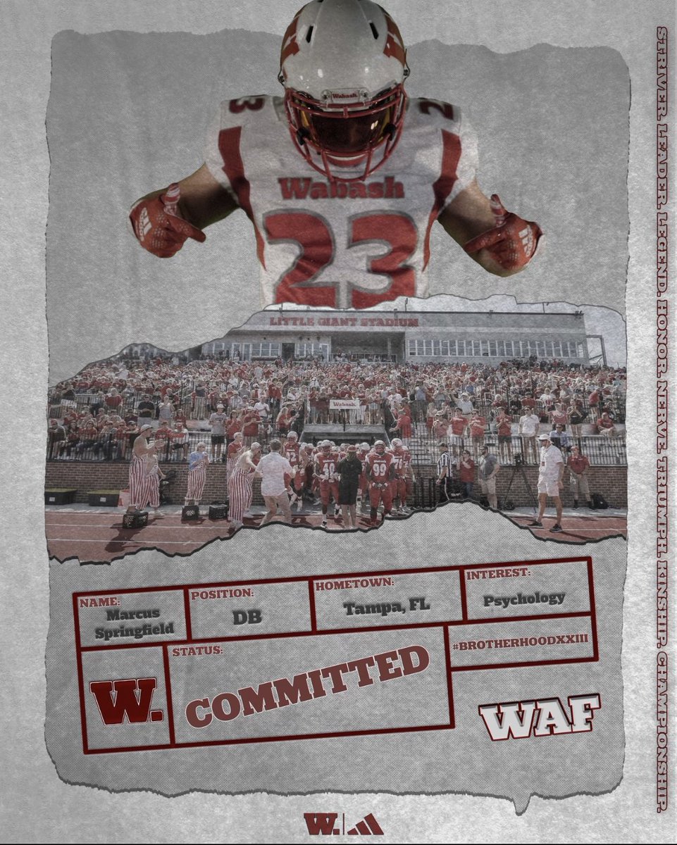 MarcusSpringfi4's tweet image. Blessed to say I have the opportunity to lengthen my academic and football career at Wabash College 100% committed @CoachRidings @CoachJRiordan #Agtg