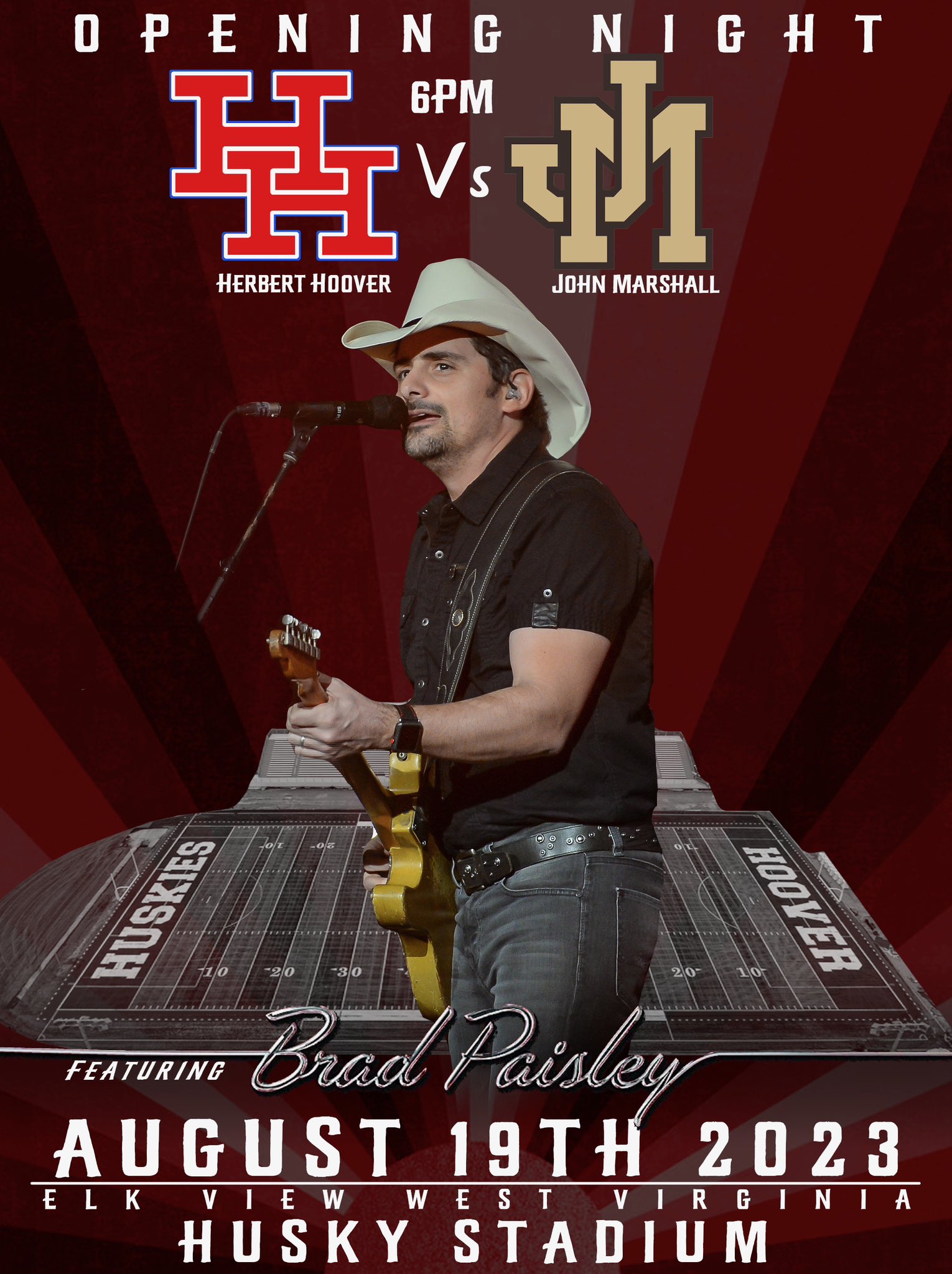 Bier lippen In tegenspraak Herbert Hoover Football on Twitter: "Major Announcement! We are excited to announce that WV Native BRAD PAISLEY will travel to Elk River to celebrate Herbert Hoover HS opening night at Husky Stadium. Bier lippen In tegenspraak Herbert Hoover Football on Twitter: "Major Announcement! We are excited to announce that WV Native BRAD PAISLEY will travel to Elk River to celebrate Herbert Hoover HS opening night at Husky Stadium.
