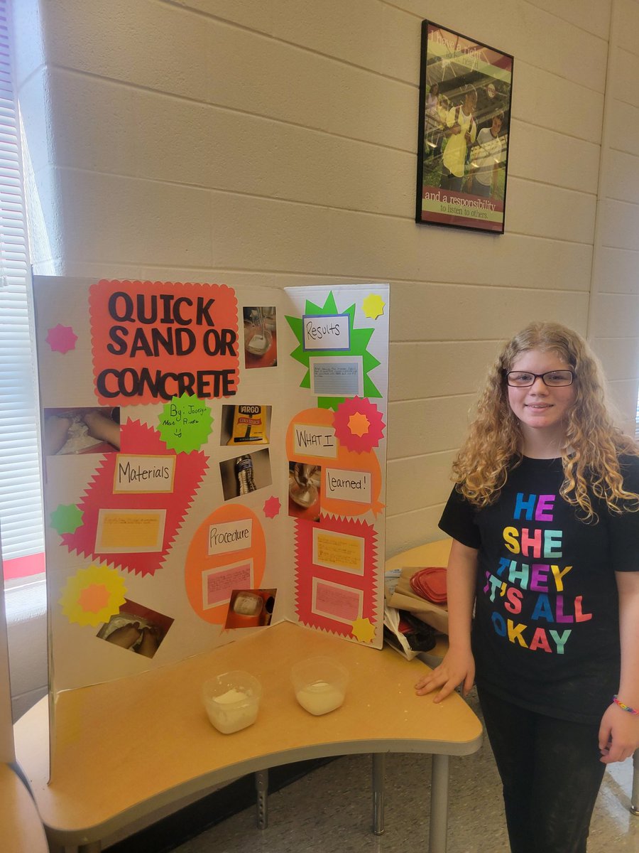 Vernon John's Middle School's young scientists shared their research at their science fair today!
#ScienceInAction @krysthompkins11