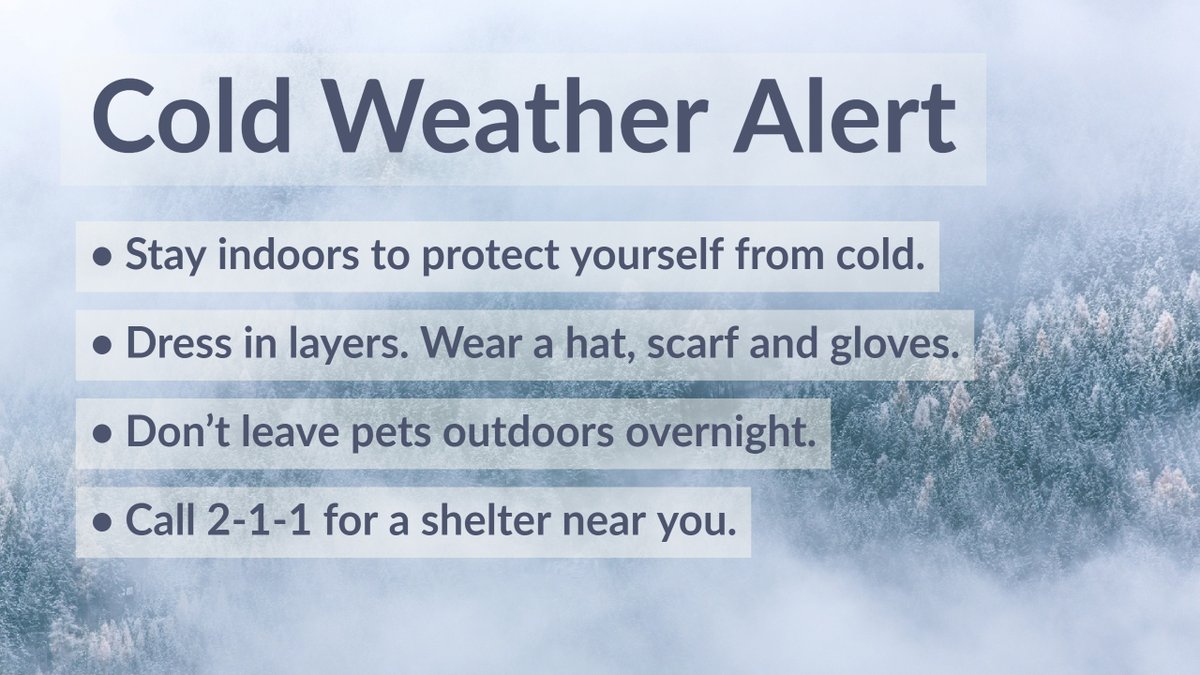 Cold Weather Alert: Cold Temperatures Expected in Los Angeles County. View: buff.ly/43HokvO