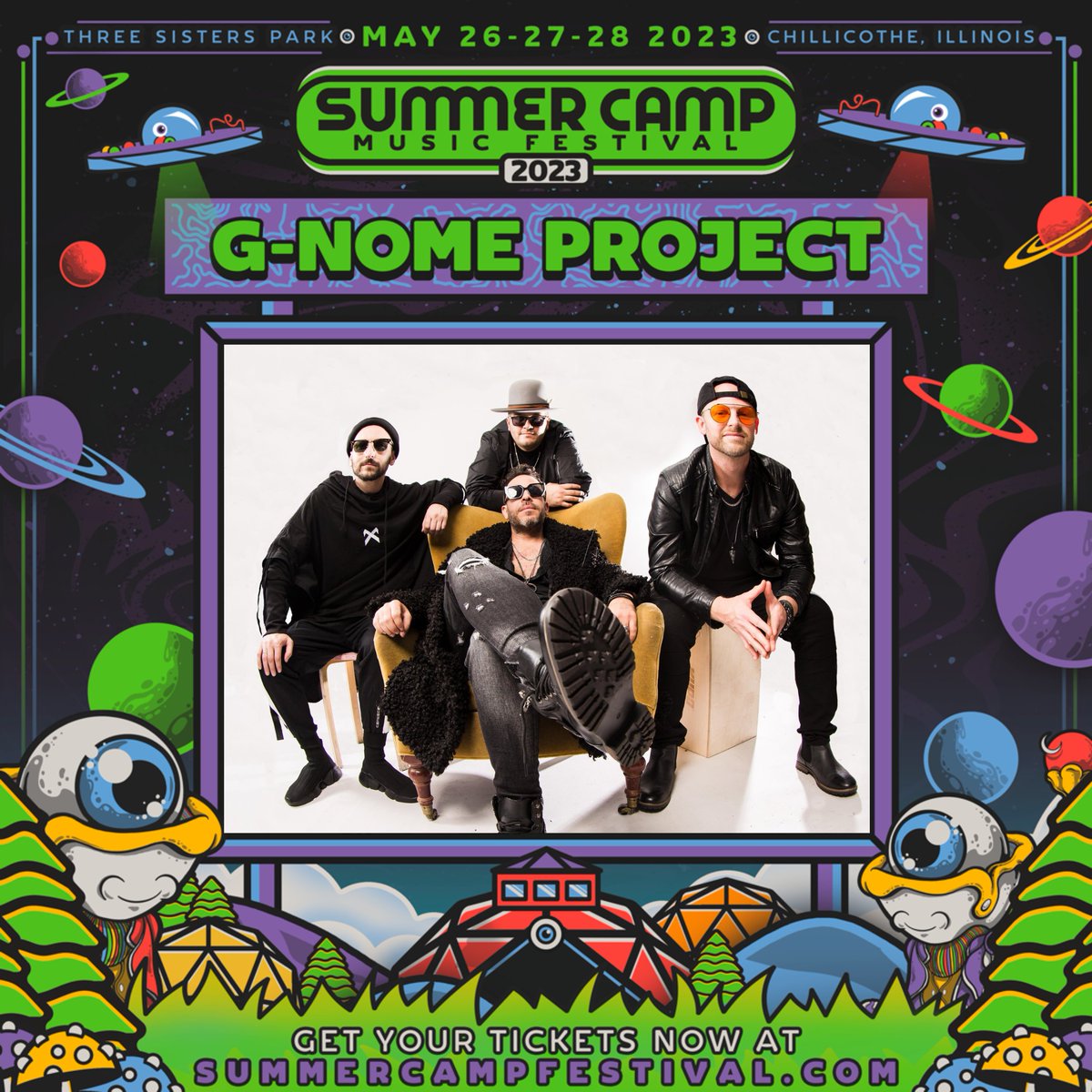 Only 38 more days until Camp! ✨⛺✨

We’re stoked to be playing @SummerCampFest  Memorial Day Weekend 2023.

Be there! #SCamp23