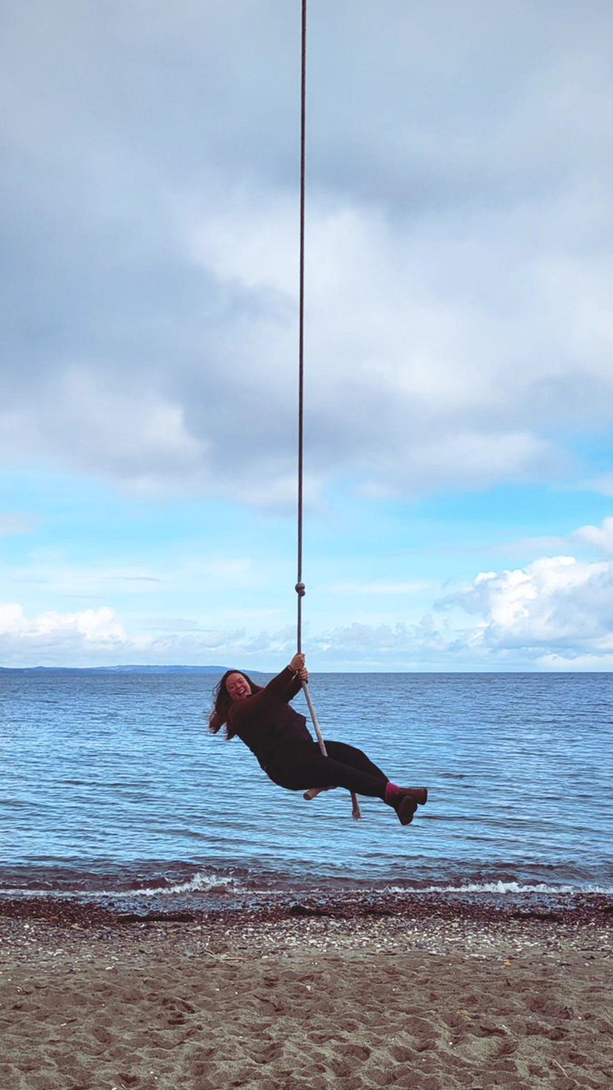 Got to try the Sandspit rope swing before we left!