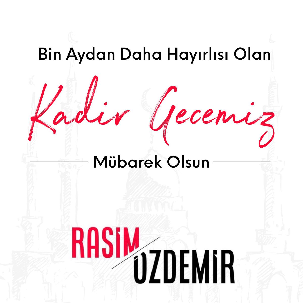 Bin aydan daha hayırlısı olan Kadir Gecemiz mübarek olsun.