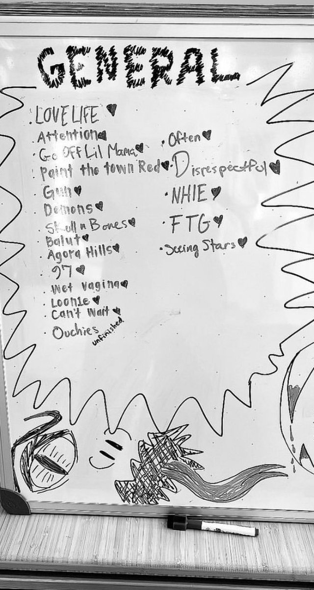 TheKittensRoom's tweet image. .@DojaCat shared #Hellmouth’s potential tracklist (??) via her IG stories.