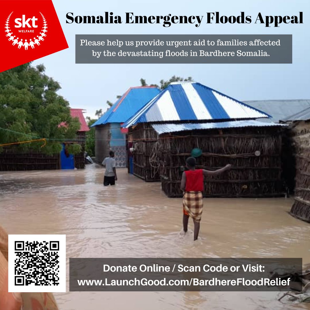 itsjayjayvibes's tweet photo. The devastating floods in Somalia's Bardhere district have left families displaced, homes destroyed &amp; lives lost! We've been raising awareness &amp; need your support for the rebuilding Bardhere floods campaign

Funds raised with @sktwelfare provides emergency aid to those affected⬇️ https://t.co/Gk7s68d8TU