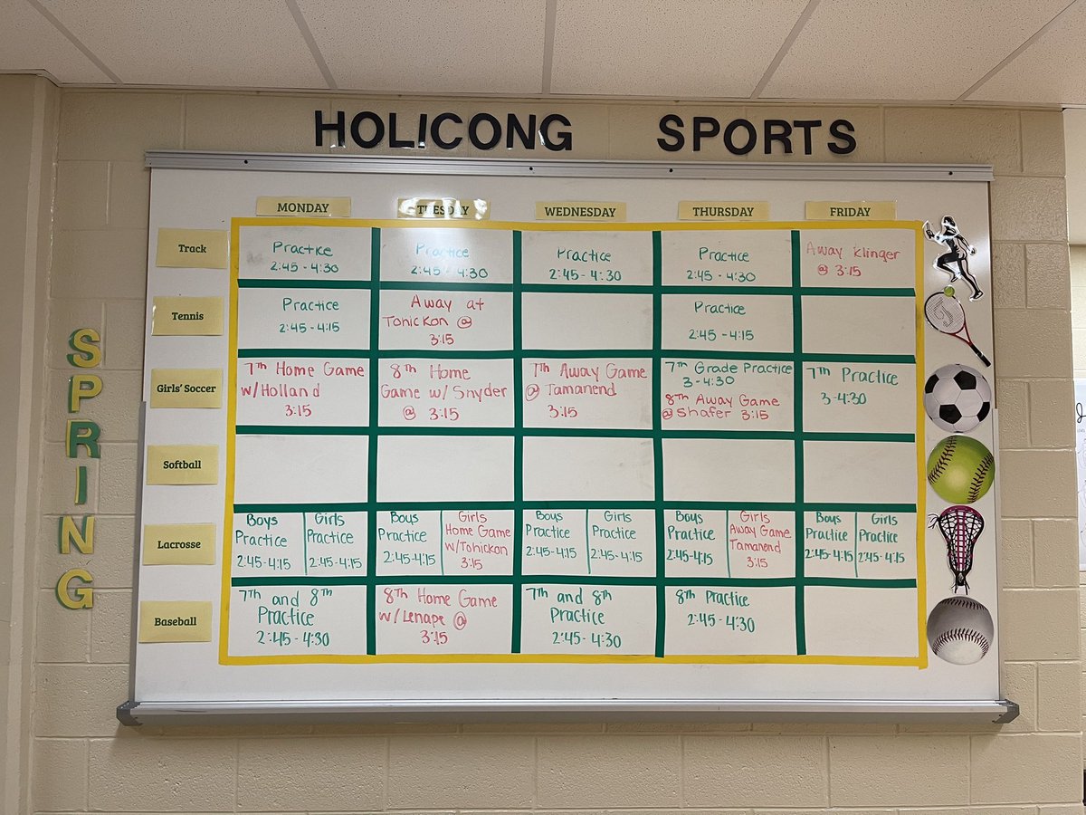 It’s a busy week here at Holicong with all of our spring sports! <a href="/CBHolicongMS/">CB Holicong MS</a>