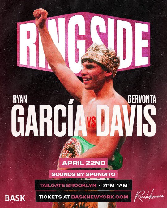 Doogzitwell's tweet image. Fight week!!! 
Make sure ya get ya tickets for the biggest watch party in Brooklyn!!! 
April 22nd Tailgate Brooklyn!!!