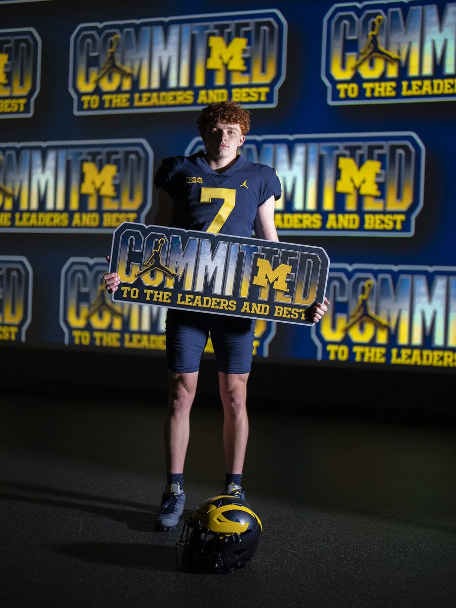 After a lot of thought I have decided to decommit from Harvard and commit to the University of Michigan. I appreciate everything the Harvard coaching staff has done for me. Ready to get to work. Go Blue! @grant_newsome @CoachKCampbell @CoachJim4UM @UMichFootball