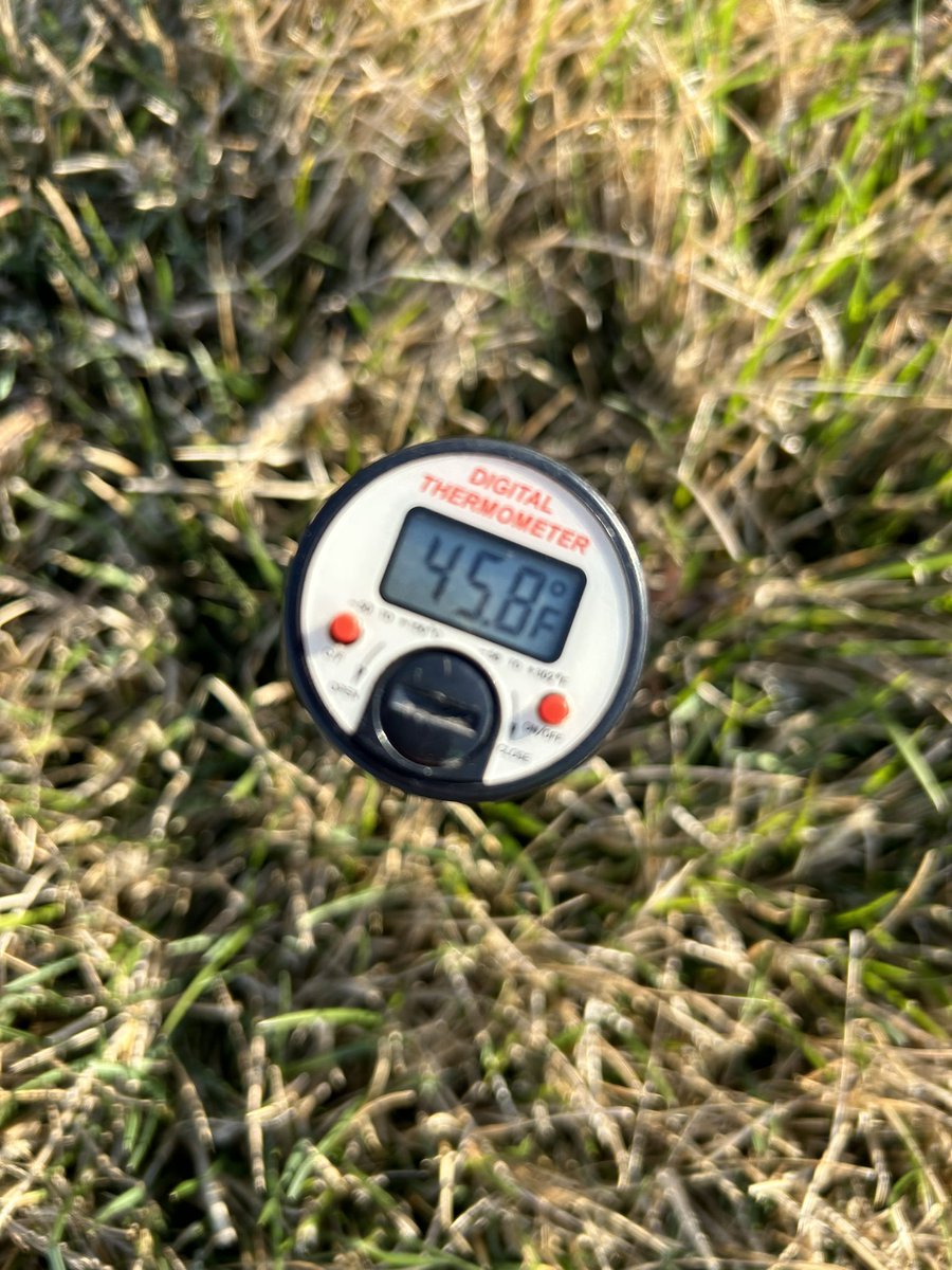 twopturf's tweet photo. Soil temp is improving! #soiltemp #lawncare #turfgrass https://t.co/8W00ErfOPx