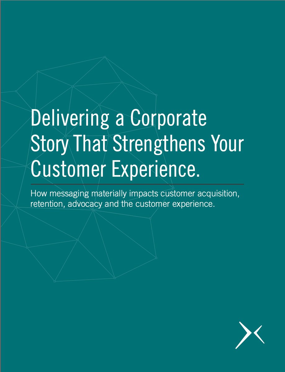 Download our white paper to learn why companies that establish alignment between their strategy and story improve ...  

Customer acquisition 
Customer retention 
Customer loyalty 
Customer experience  

Instant Download: lnkd.in/gNKnFurB