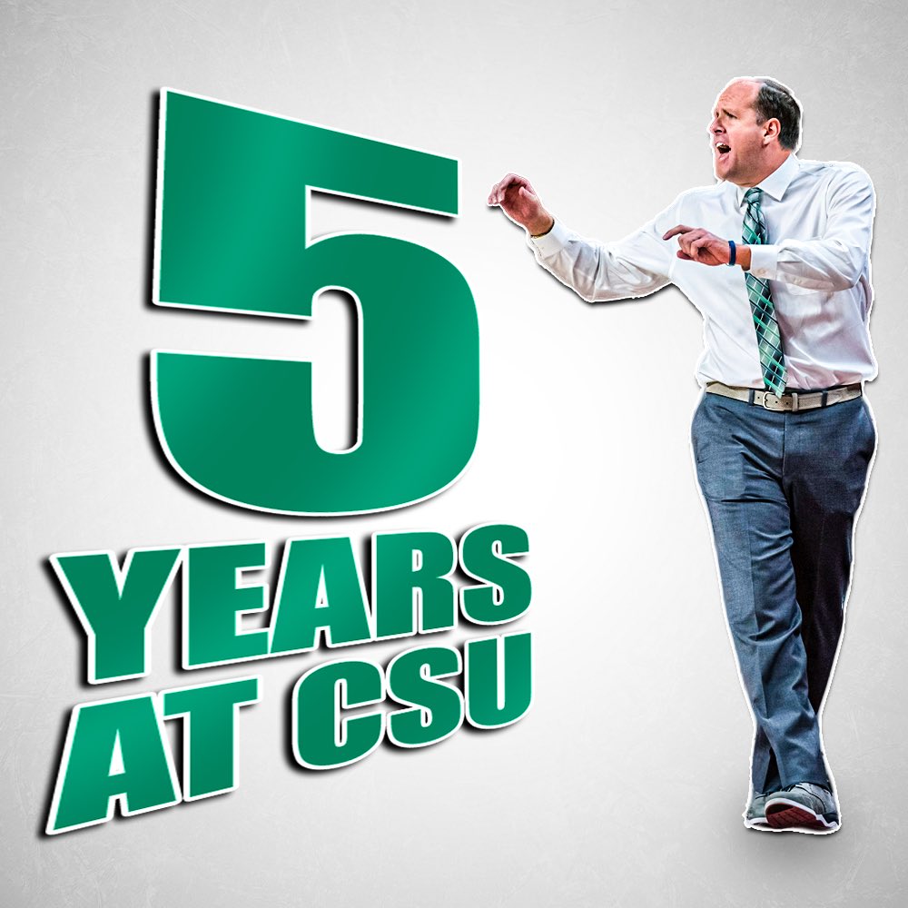 CSU_WBasketball's tweet photo. 5 YEARS in the books for our fearless leader!
Congratulations to @coachkwbb on 5 years of setting standards, breaking records and creating lifelong moments and memories! The future is bright in Cleveland! ๐
#CHASEContinues| #GoVikes https://t.co/7plrK3rMHZ