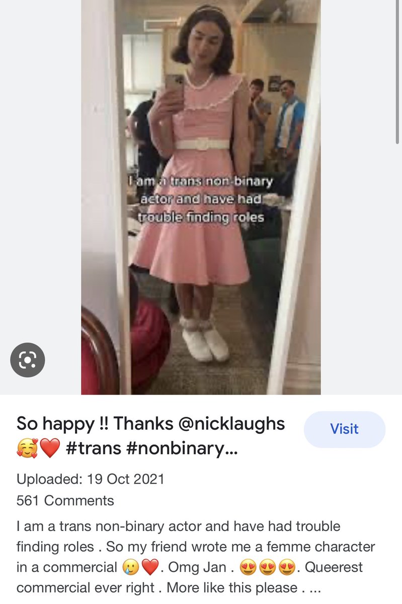 An old TikTok video of Dylan Mulvaney, which appears to have been deleted, lays out his GAME PLAN back in 2021. 

“I am a trans non-binary actor and have had trouble finding roles. So my friend wrote me a femme character in a commercial”. 

Do you see it now? He was an actor,