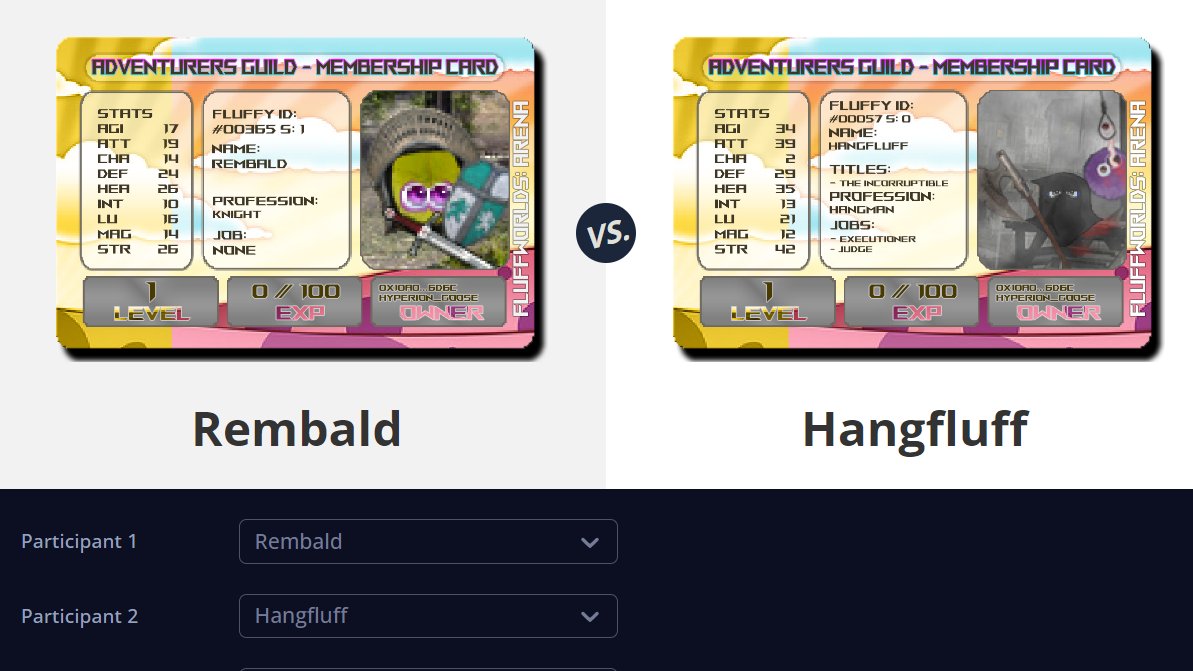 Fluffworlds's tweet photo. 🏟️GROUPPHASE FINALS - MATCH 4 of 4
#FWGT2 #fluffworlds
⚔️Sir Rembald @Hyperion_Goose VS Hangfluff
🏟️Battleinfos:
Rembald:
Type:⚔️
❤️🩹: 200
BaseATT: 30
BaseDMG: 36
BaseDEF: 72
Hangfluff:
Type:⚔️
❤️🩹: 350
BaseATT: 58
BaseDMG: 122
BaseDEF: 41
🎙️😯 We need no introduction on this battle! Two true flullblood warriors... two extraordinary personalities... two of Fluffworlds most legendary characters... Heavy Metal of its finest! Lets Rumble!
⏬ROUND 1⏬ #FWGT2