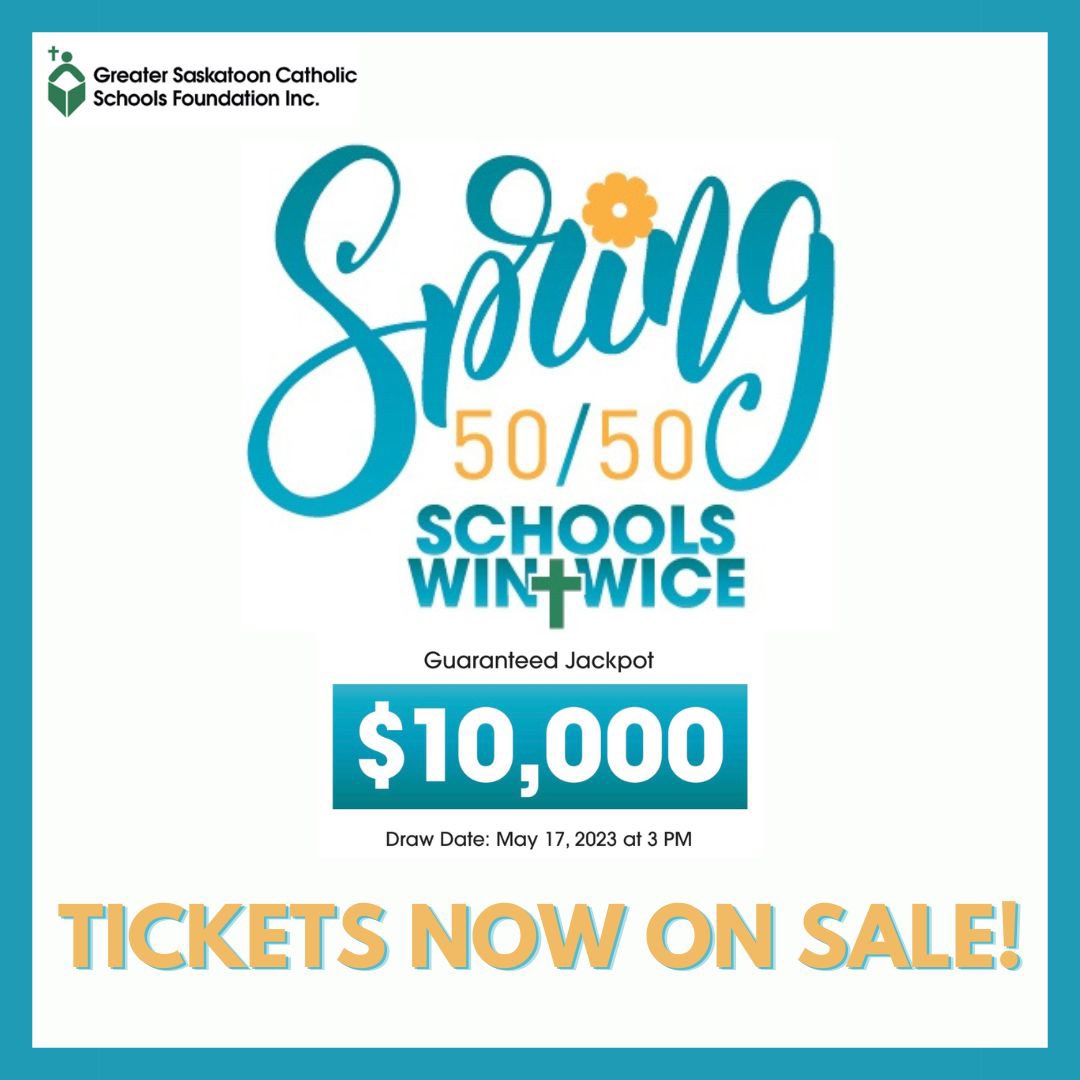 Our Spring 50/50 is live! Buy your tickets now and our schools keep winning! Go to schoolswintwice.ca or follow the link in our bio.