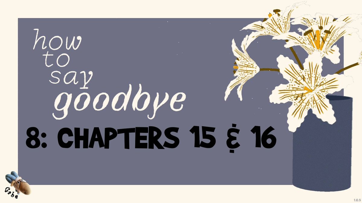 GabeAndTheGoat's tweet image. I've just posted the final video in my walkthrough of How To Say Goodbye, a beautiful narrative puzzle game about a group of cute ghosts trying to find out how to move on.  

Playlist: youtube.com/playlist?list=…

#indiegame #indiegames @FlorianVltmn @ARTE_Interactif #HowToSayGoodbye