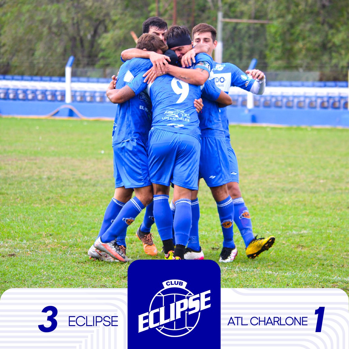 eclipsevillegas's tweet photo. #FutbolMasculino | 🔚 Una nueva tarde de fútbol en el Monumental de Barrio Parque

🔹 1era: Eclipse 3 (Magallanes, Rivero x2)   - Atl. Charlone 1

🔹 3era: Eclipse 1 (Gaitán e/c) - Atl. Charlone 2

#PorEclipse 🔵⚪🔵
#TorneoApertura2023 ⚽️ https://t.co/8dSgs4snvk