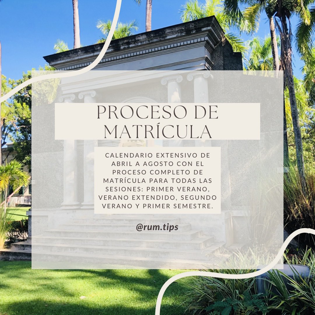 Les presentamos el calendario completo para el proceso de matrícula, cubriendo las cuatros sesiones (primer verano, verano extendido, segundo verano y primer semestre). Abrimos hilo 🧵💚