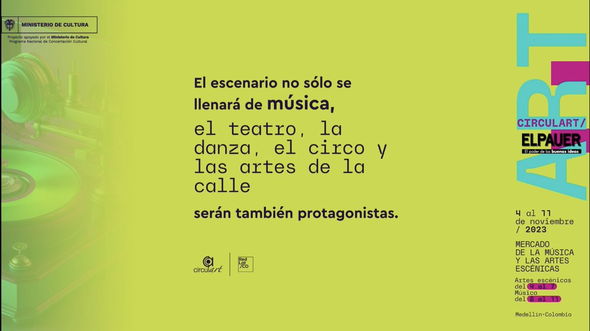 ¡Atención! Hemos ampliado el plazo para que puedas inscribirte. No queremos que te quedes sin ser parte de esta versión, por eso, tendrás 
hasta el 9 de mayo para postularte en la edición 2023 de Circulart/EIPauer.
((1-2))👇🏼