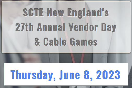 scteNewEngland's tweet photo. Check out SCTE-NE's newsletter to see what we have been up to, and to get information on our 2023 Vendor Day, Personal Achievement Award Nominations, Cable Games, Tech Sessions, and Annual Golf Outing! 

https://t.co/jy6F5g9ITl https://t.co/NRfiqcKNEp