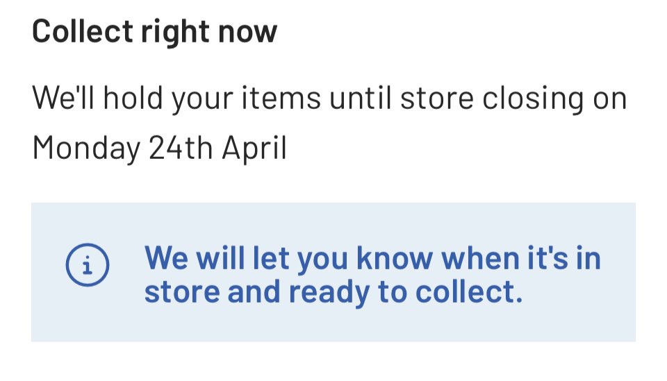 lauraebee's tweet photo. @sainsburys Any idea if this means it’s there to collect, or not yet and I need to still wait for confirmation? Was due there today (17.04.23). thanks https://t.co/ogV35Jxqh4
