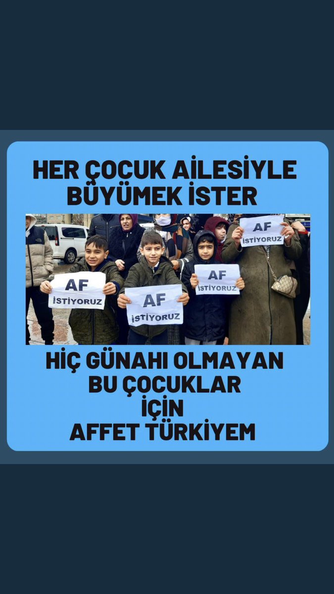 AFsırası SendeTürkiyem

Ülkece zorlu günlerden geçtik...

BU ZÜLÜM BİTSİN 

CEZA ÜSTÜNE CEZA DAYANILMAZ BOYUTLARA GELDİ 

Yapilan hak ihlali %77 ise
SN <a href="/RTErdogan/">Recep Tayyip Erdoğan</a> af elzem hale geldi
<a href="/Akparti/">AK Parti</a> <a href="/iletisim/">T.C. İletişim Başkanlığı</a> 
MAHKUM AİLELERİNİN DESTEĞINE İHTİYACİNİZ YOK MU????