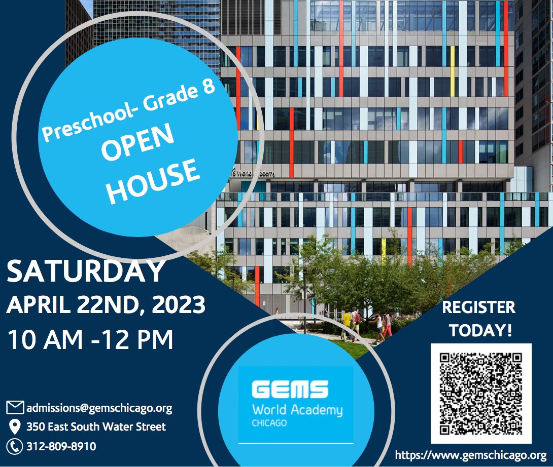 Join us for our preschool-grade 8 Open House on Saturday, 4/22! Discover how our IB curriculum prepares students to think critically, take action, and engage with the world. #ChicagoPrivateSchools #LakeshoreEast #StreetervilleChicago #SouthLoopChicago #WestLoopChicago