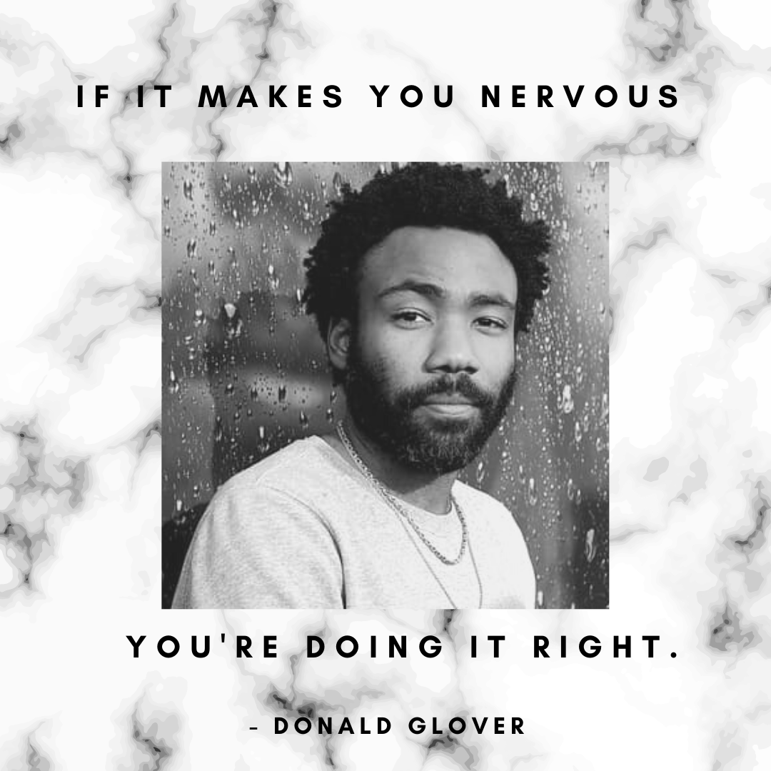 quotebagsuk's tweet photo. 🔊 Monday Musing from Donald Glover a.k.a Childish Gambino.

🤔  Donald Glover's quote was referring to the projects he has done. The quote got me thinking, nearly everything that I have done that I cared about, I was nervous about.  So I hear you Donald

📝🎶 🎭 Donald Glover: https://t.co/rpCf1olkrG