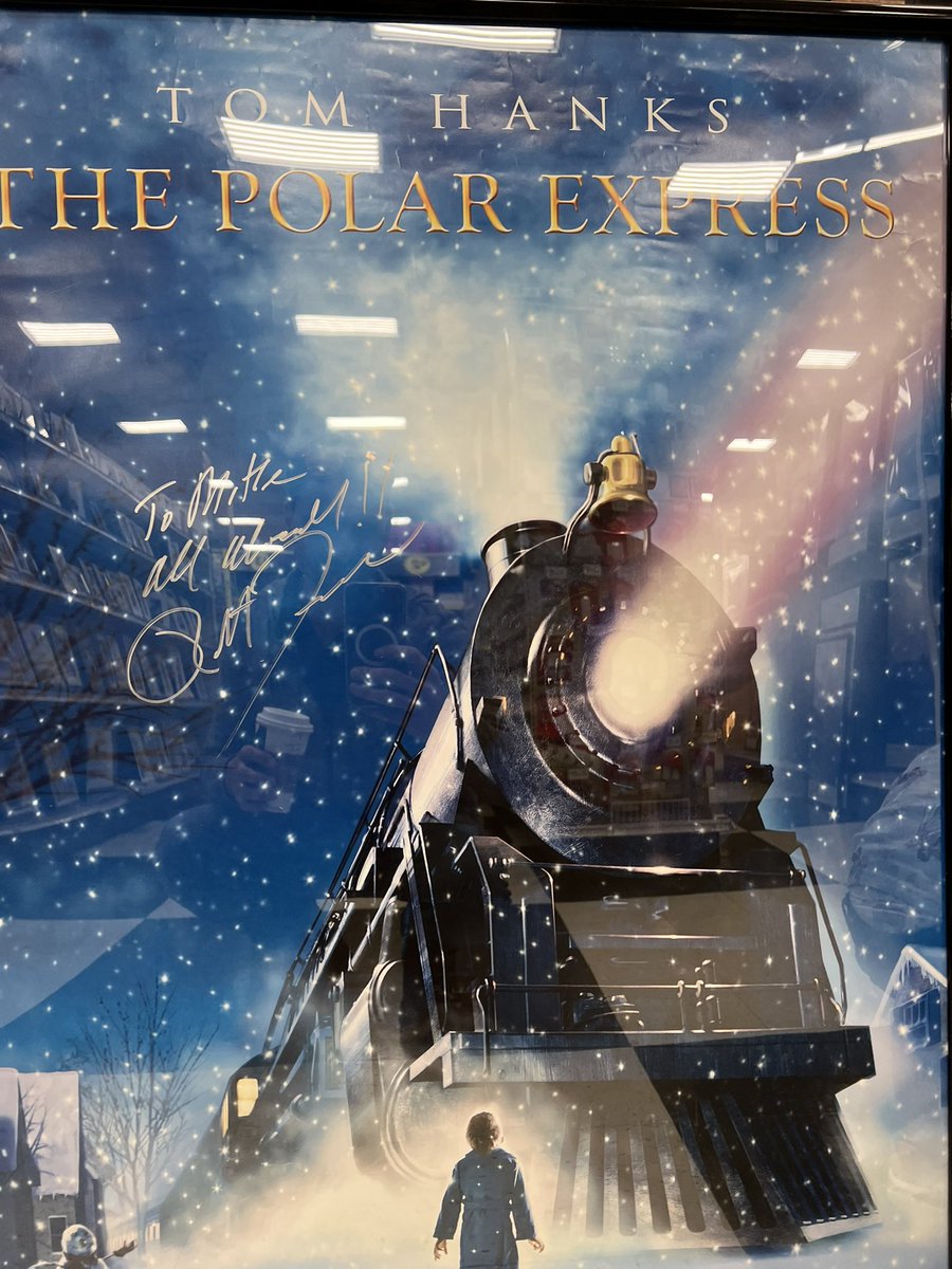 MichaelMumbauer's tweet image. Took two decades but I finally put a frame on the thing. #polarexpress #imageworks #bobz