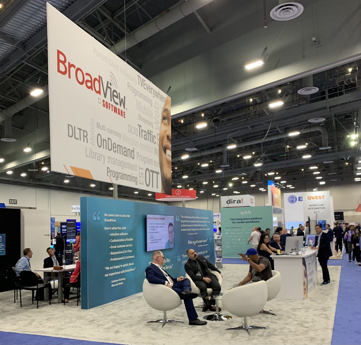 Really busy here today and hearing reports that North and Central Halls are packed!  A good year for <a href="/NABShow/">NAB Show</a> 
#NABShow2023 #broadviewsoftware #askbroadview