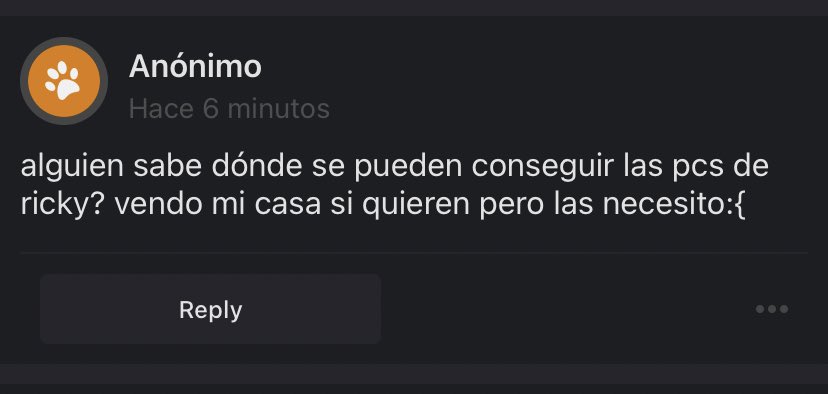 Busca en ig, twt o en grupos d trades en wass, igual ten cuidado por que andan scammeando horrible -🍯