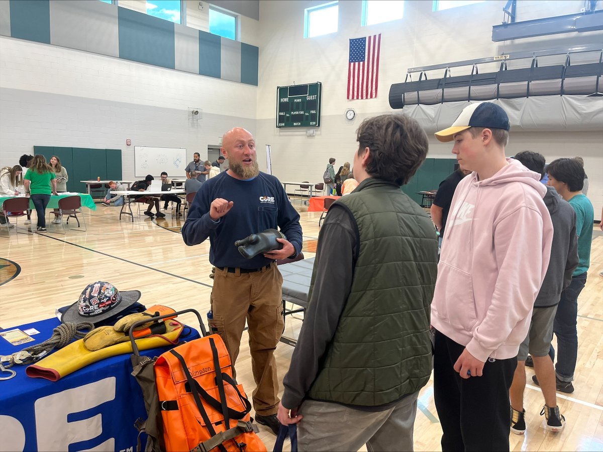 We enjoyed visiting Conifer High School yesterday for their career fair! Thank you to Thomas Havens, Kris Onda and Josh Simpson for attending. We never miss a chance to meet students and provide more information about their career options in the utility industry. #CORECareers