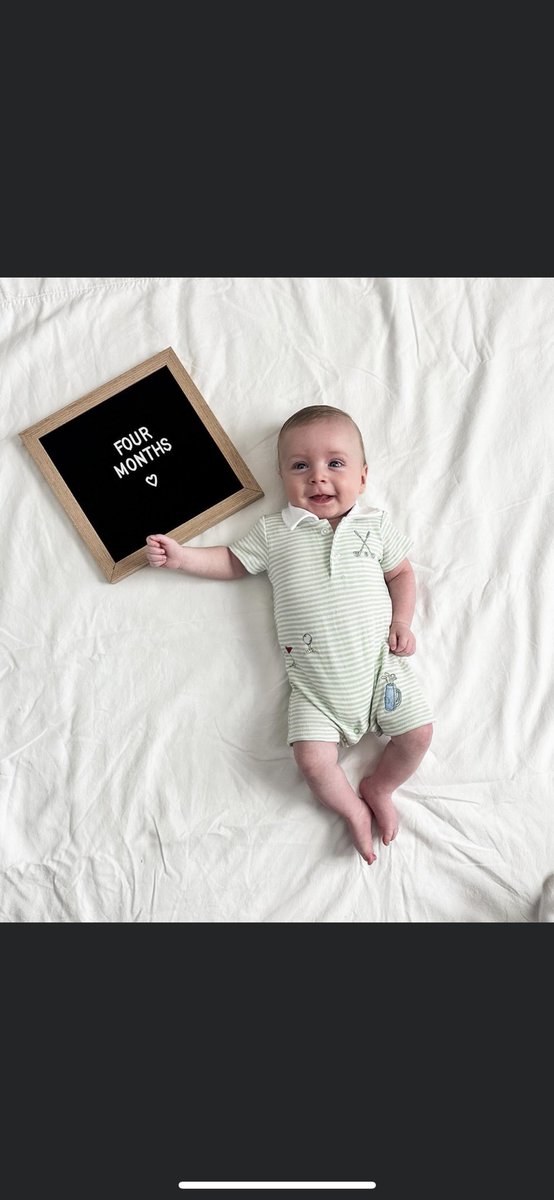tsutherland10's tweet photo. 4 months!! So blessed!! https://t.co/avcnlYBWxx