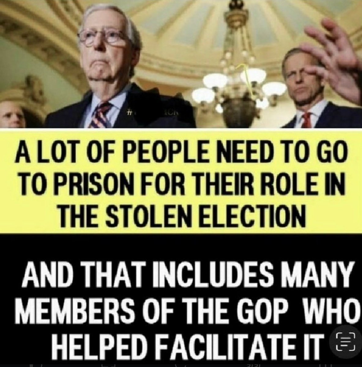 We should not vote for the 2024 presidential election until we can take results of the fraudulent 2020 presidential election to the SCOTUS. And these big shots in government who arranged to have Trump lose need to be arrested.