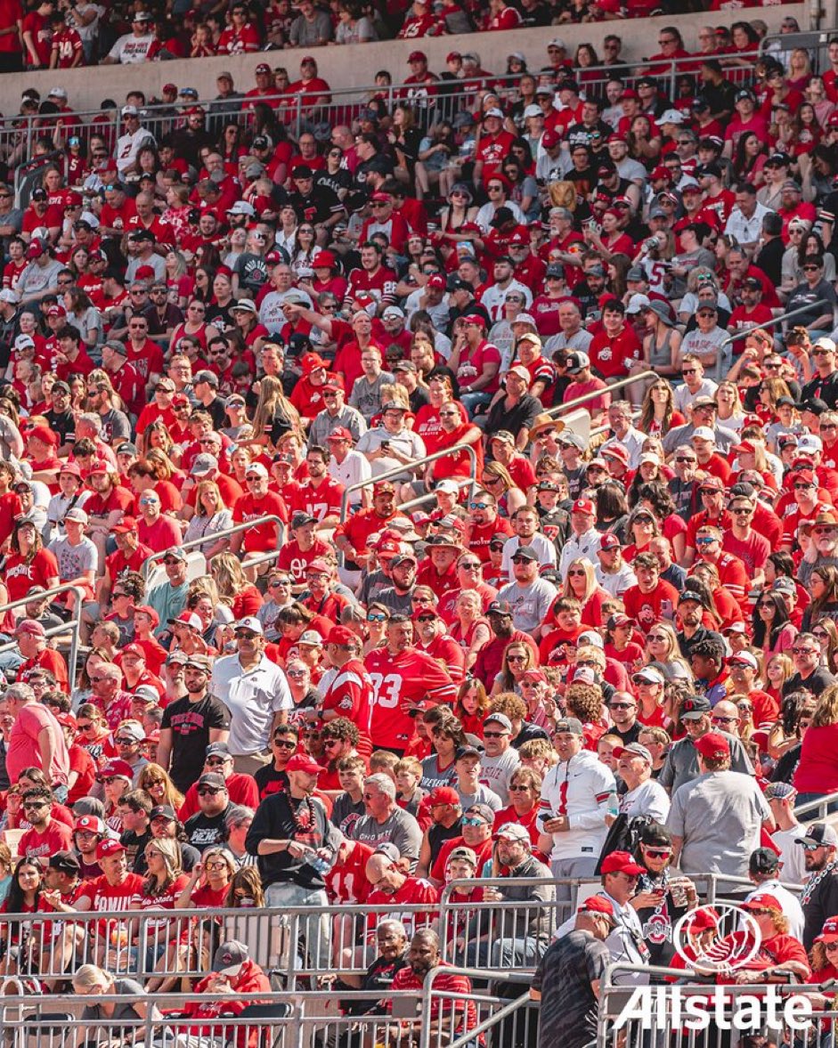 UnnecRoughness's tweet image. 75k went to Ohio State’s spring game. 

Their fans don’t get enough credit.