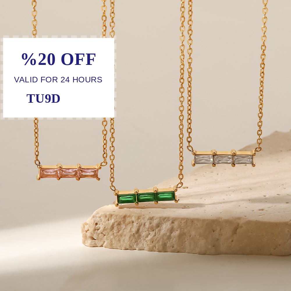 LAGCoffe's tweet photo. Check out this product 😍 18K gold inlaid three green/pink/white zircon all-match necklace 😍 
by Artshiney starting at $31.00. 
Shop now 👉👉 https://t.co/ur1C5cP4UG https://t.co/vgr4sbqogd