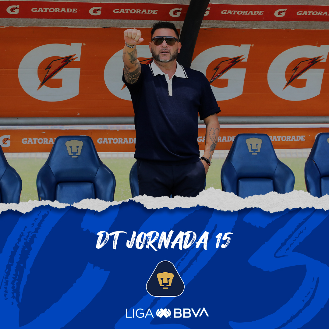 #DTJornada  1️⃣5️⃣ 🔥 Antonio Mohamed 🔝@PumasMX 

Esta jornada, Pumas venció a Toluca de forma contundente. Los del ‘Turco’ demostraron un muy buen fútbol y de momento están en zona de #FaseFinal

#LigaBBVAMX ⚽ #Clausura2023