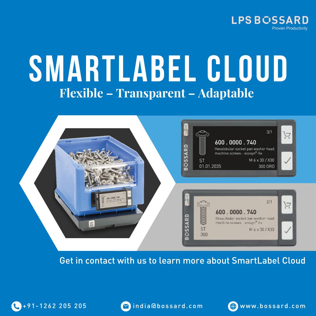 BossardIndia's tweet image. Bossard SmartLabel Cloud - Material management of B- and C-parts in storage, production and directly at the workplace.

Learn more: bossard.com/in-en/smart-fa…

#SmartLabelCloud #supplychain #lastmilemanagement
