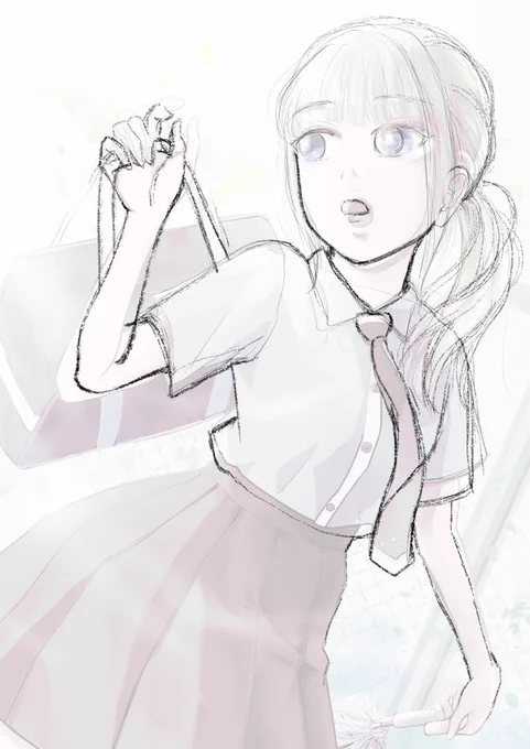 ビフォアアフターやってみようと思い去年のイラストを開くと…結構違う!直し甲斐のある我がイラストよ… 