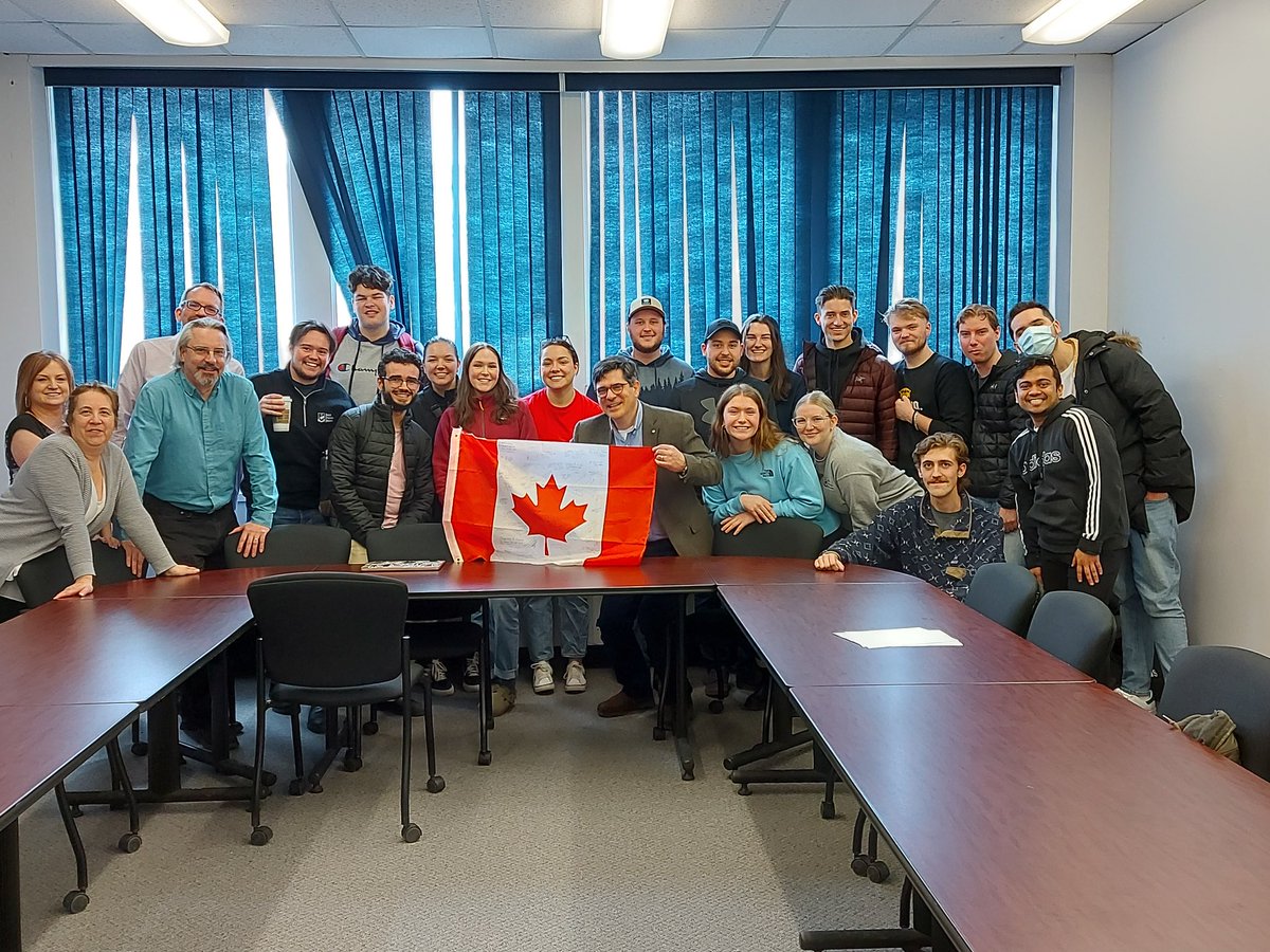 MUN_POSC's tweet photo. Sending out our sincerest congratulations to Dr. Caman on obtaining his Canadian citizenship! https://t.co/CTYKY1ydcY