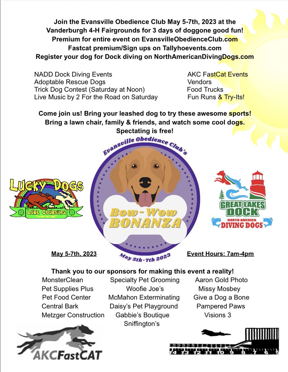 alleyooopp's tweet image. it would kinda rlly mean a lot if y’all came out and supported for this event I’ve been planning for a few months w a friend of mine 🫶🏼 

you don’t have to have a dog, just need to enjoy food trucks, vendor shopping and giving my baby Belle support!! 

#Evansville #AKC #fastCAT