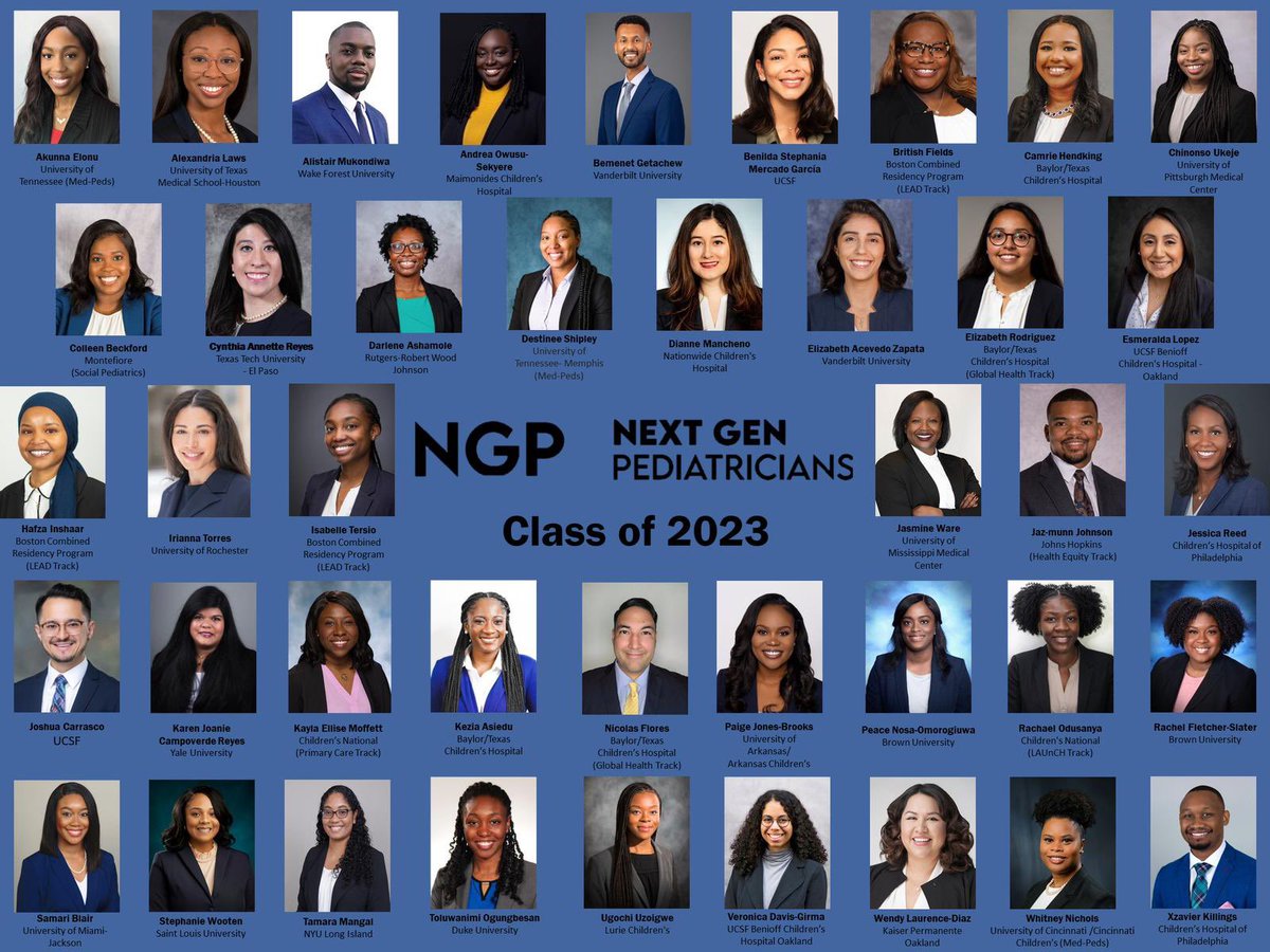 Congratulations to the graduating class of NGP! The future is lookin’ pretty bright ☀️ #NextGenPeds #PedsMatch22