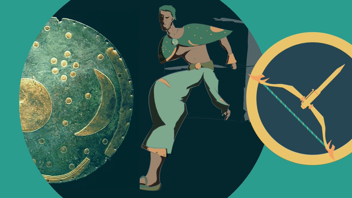 siphimir's tweet photo. Howdy's &amp; Salutations!

Doing some timed character design experiments. Meet the Nebra Sky Man, named after the disk that inspired him...which I only learned existed about an hour before stream...

#nebraskydisk #characterdesign

Check out more at https://t.co/eByXmmgPOJ! https://t.co/MlXeATRALV